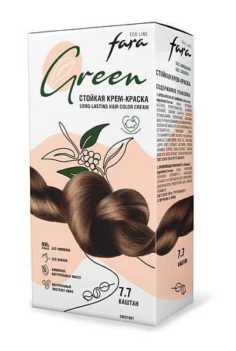 Стойкая крем-краска для волос Fara без аммиака Eco Line Green | отзывы