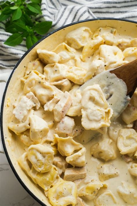 Alfredo Tortellini Chicken - Reluctant Entertainer