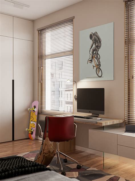 Teen Boy bedroom on Behance