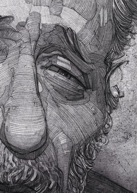 Charles Bukowski illustration portrait on Behance