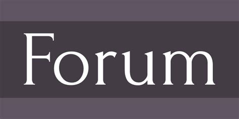 Forum Font Free by Denis Masharov | Font Squirrel