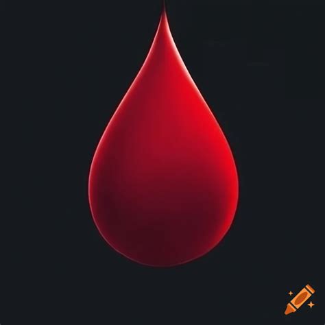 artistic depiction   glowing blood drop shattering   ground
