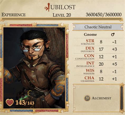 Pathfinder Kingmaker Builds: Jubilost the Alchemist - Fextralife