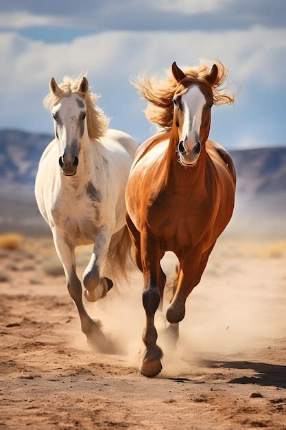 Caballos corriendo por el postre | Foto Gratis