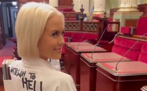 animal justice party mp wears gendered abuse  parliament