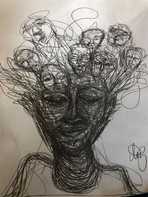 TRAPPED INSIDE MY MIND | Body art, Abstract artwork, Easy drawings