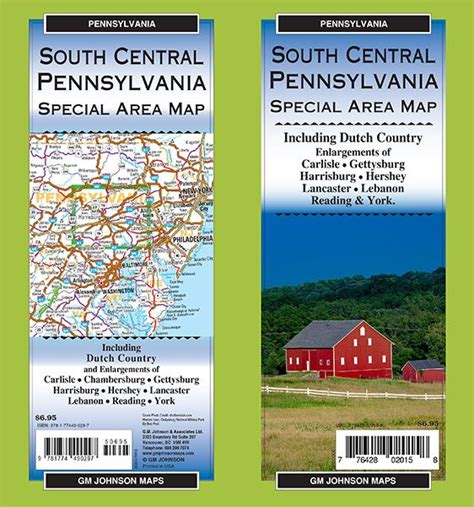 Pennsylvania South Central, Pennsylvania Regional Map - GM Johnson Maps