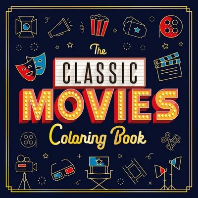 classic movies coloring book adult coloring book  igloobooks