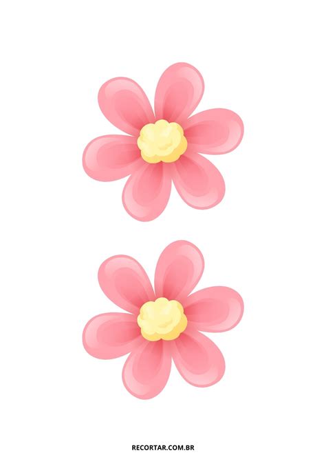 Flores Coloridas Para Recortar