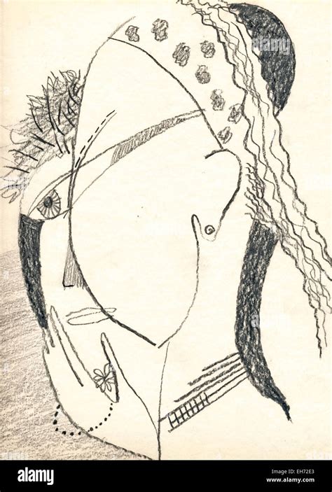 hand drawn picture head stock photo alamy