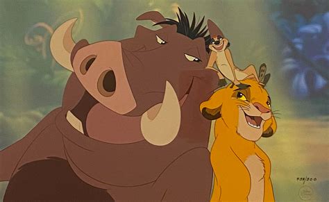 Original Walt Disney Limited Edition Cel "Hakuna Matata" featuring ...