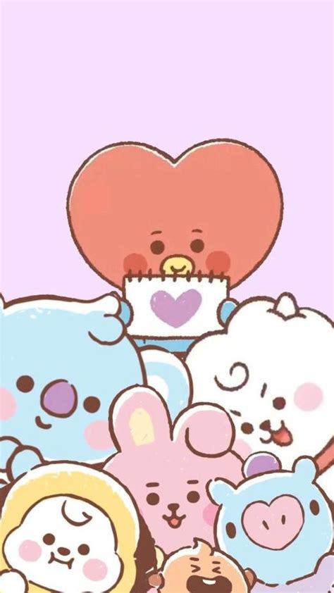 bt21💜💜💜💜💜💜 | Schetsboek ideeën, Wallpaper achtergronden, Knutselideeën