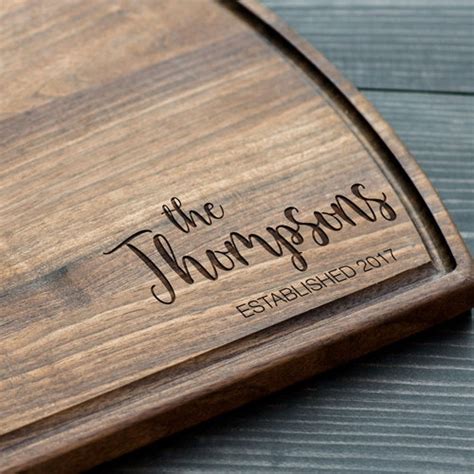 Personalized Cutting Board Monogram Custom Engraved Free - Etsy