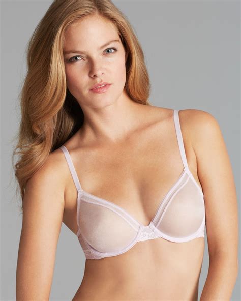 Calvin klein Bra Luster Unlined Underwire in Purple | Lyst