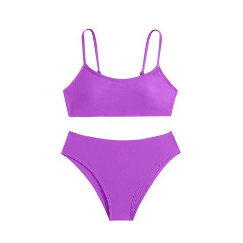 CYRBOKO Girls Bikinis Swim Set, Summer Beach Two-piece Spaghetti Straps