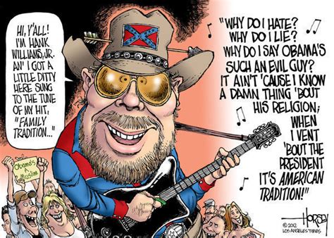 jobsanger hank williams jr lets  racist flag fly