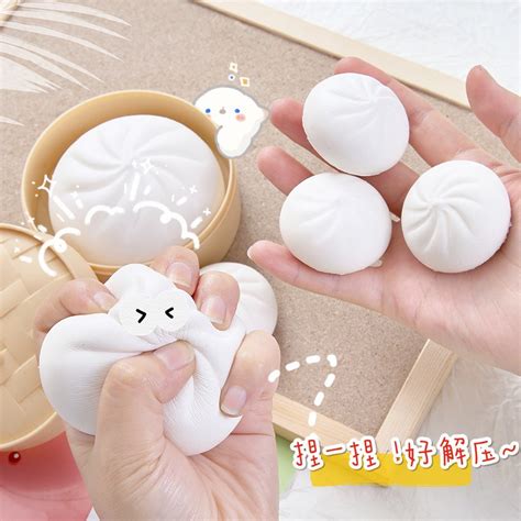 tiktok siopao ball squishy ball toy sticky ball needoh stress ball push