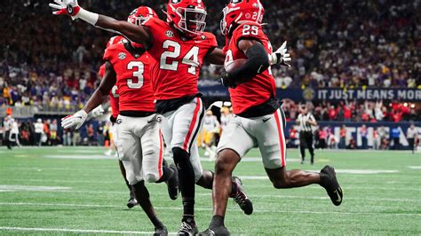 Capturing SEC Title, Georgia Gets the Bizarre Breaks L.S.U. Usually