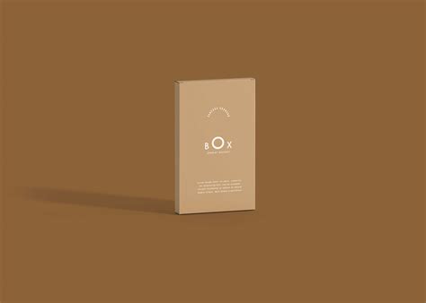 thin luxury packaging box mockup