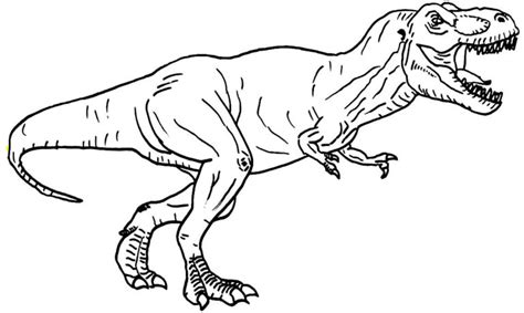 Dinossauro Rex Para Colorir