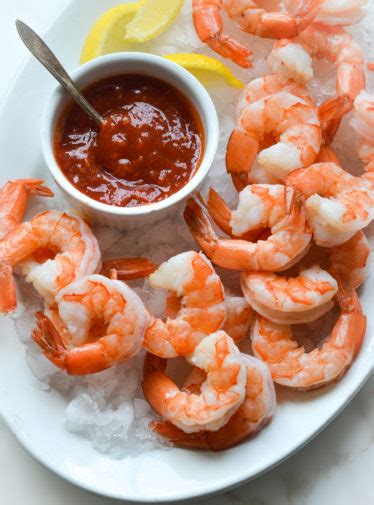 Peel n' Eat Boiled Shrimp with Cocktail Sauce