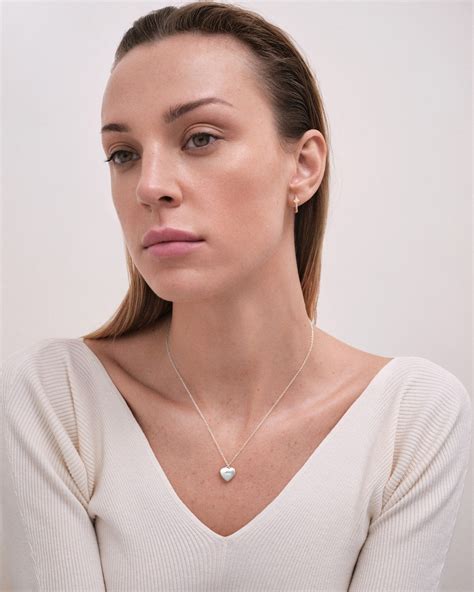 Silver Mini Heart Locket Necklace | Astley Clarke