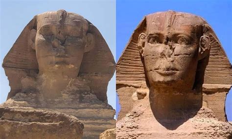 Download Two Versions Of The Great Sphinx Of Giza Egypt Wallpaper ...