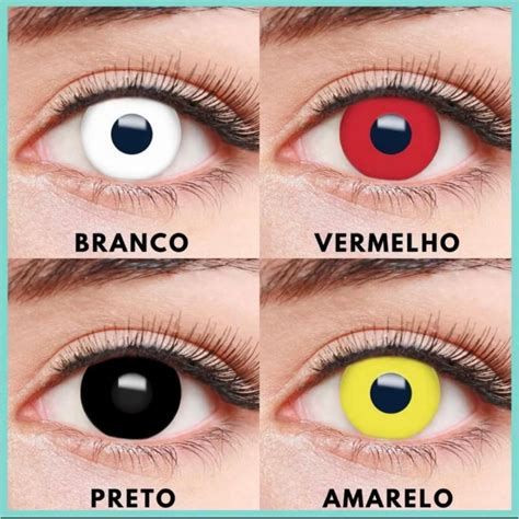 Lentes De Contato Para Fantasia - Lentes de Contato Halloween Cosplay Fantasia | Shopee Brasil