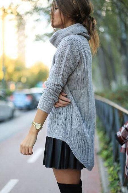 #StreetStyle: Большой свитер и юбка с множеством складок, на весь день ...