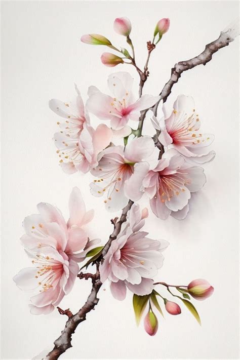 Pin di Jaromiraseroka su róże | Dipinti floreali, Fiori di ciliegio ...