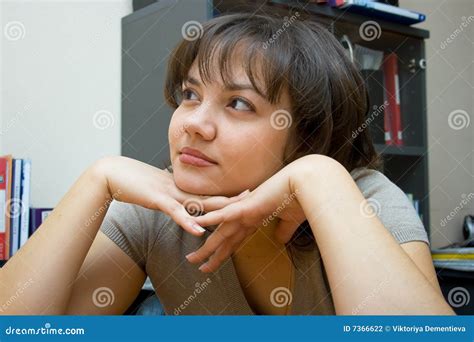 Dreaming Young Woman In Swimsuit Stock Photography | CartoonDealer.com ...