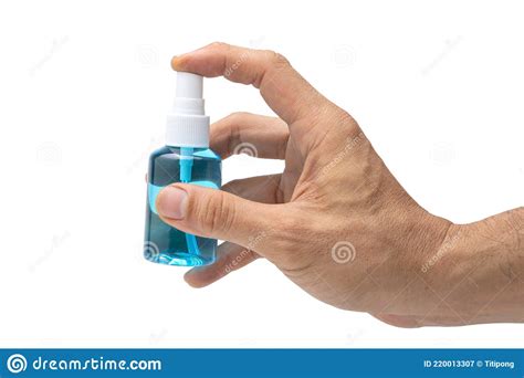 Alcohol Spray Bottle for Hand Disinfectant Stock Image - Image of ...