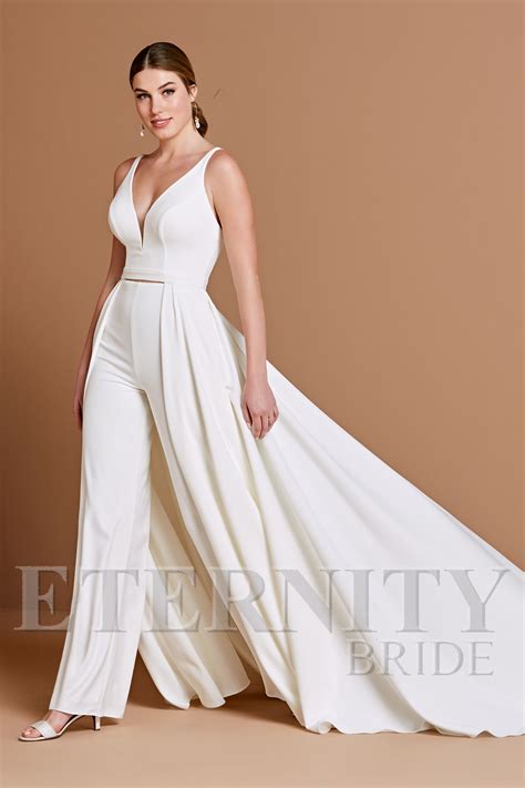 Ivory Jumpsuit | Abiti da sposa, Vestito da sposa, Vestiti
