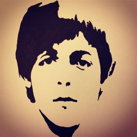 Paul Mccartney Stencil