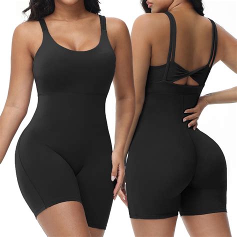 Amazon.com: Wenlia Women's One Piece Jumpsuit Sleeveless Short Bodycon
