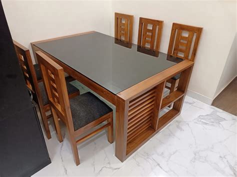 Modern wooden dining table set with fivebyear warranty. | Wooden dining ...