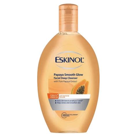 eskinol papaya lightening brightening face cleanser ml travel size