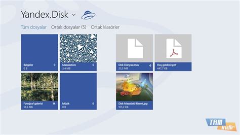 Yandex.Disk İndir - Windows 8 için Yandex Disk Uygulaması - Tamindir