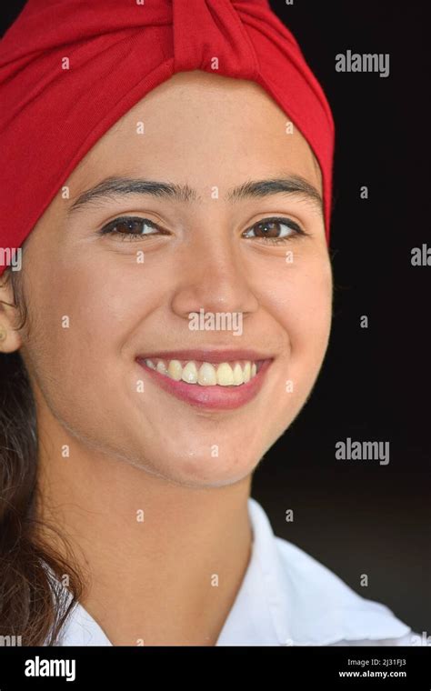 A Smiling Female Diverse Foreigner Stock Photo - Alamy
