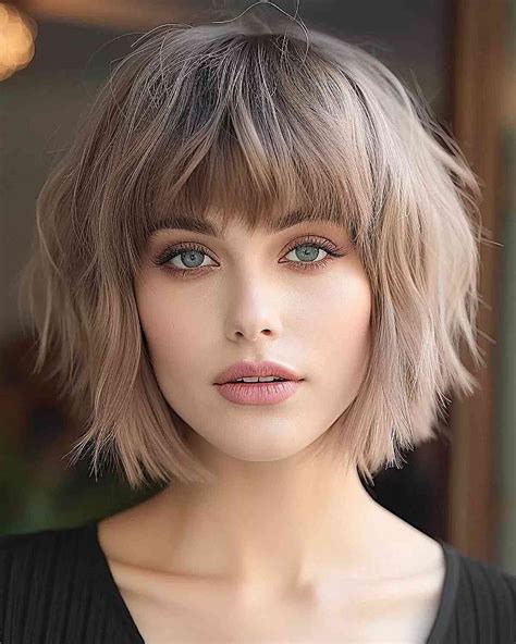37 choppy layered bobs for thick hair to be less poofy – Artofit