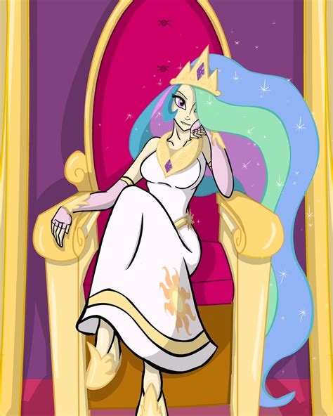 MLP Celestia Human Version by Kreoss on DeviantArt