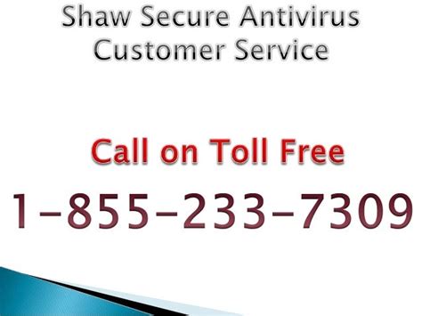 shaw secure antivirus customer service     california shaw