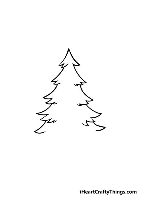 How to Draw A Christmas Tree - Step by Step Guide