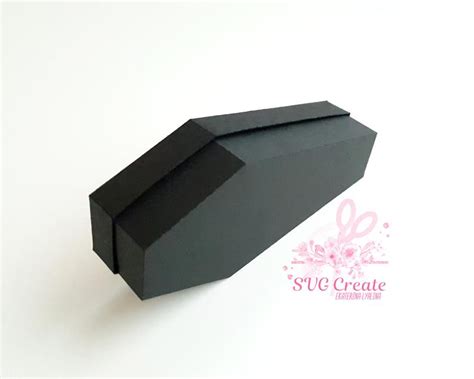 Coffin template pdf box, printable coffin box, coffin pdf file ...