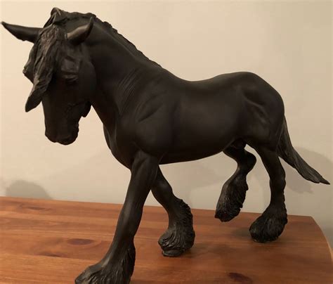 Beautiful customized model Clydesdale horse