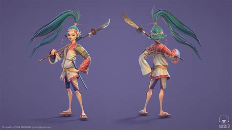 Samurai 3D Model :: Behance