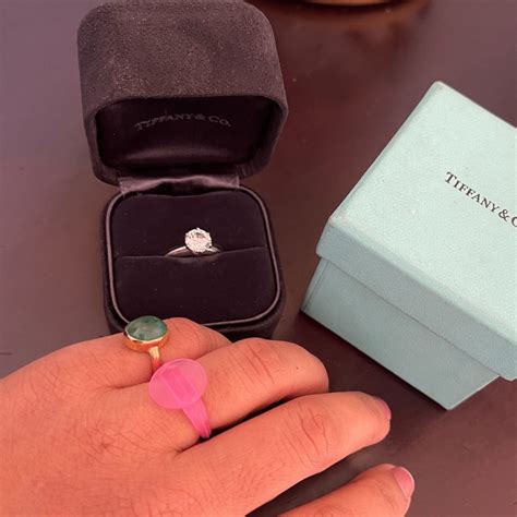 Tiffany Engagement Ring In Box