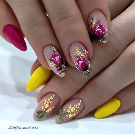Pin by Татьяна Быстрова on МАНИКЮР. | Floral nails, Flower nails ...