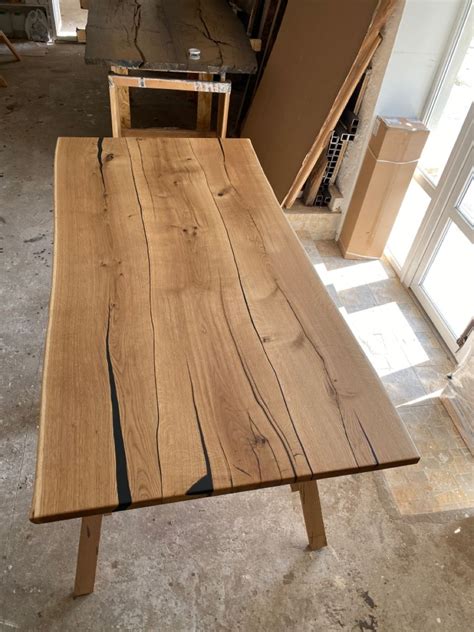 Стіл з дуба. Дубовий стіл з унікальною структурою. Loft table ...
