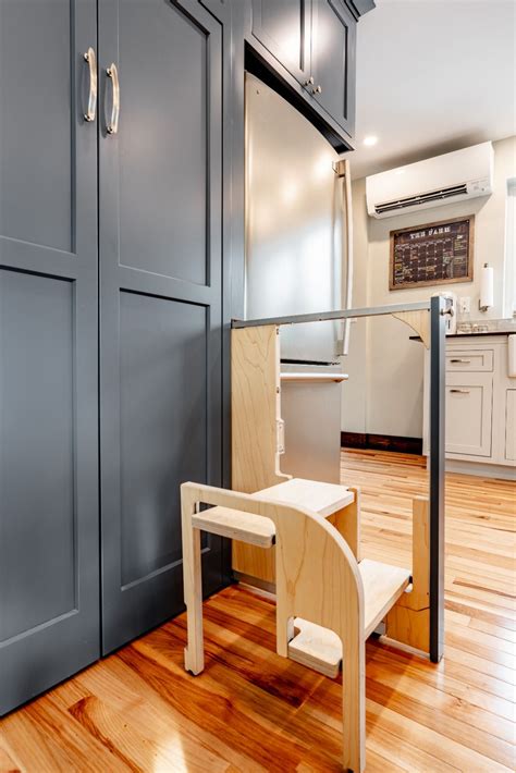 Kitchen Hidden Step Stool Pullout